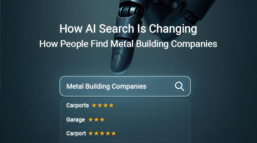 How AI Search Is Changing How People Find Metal Building Companies